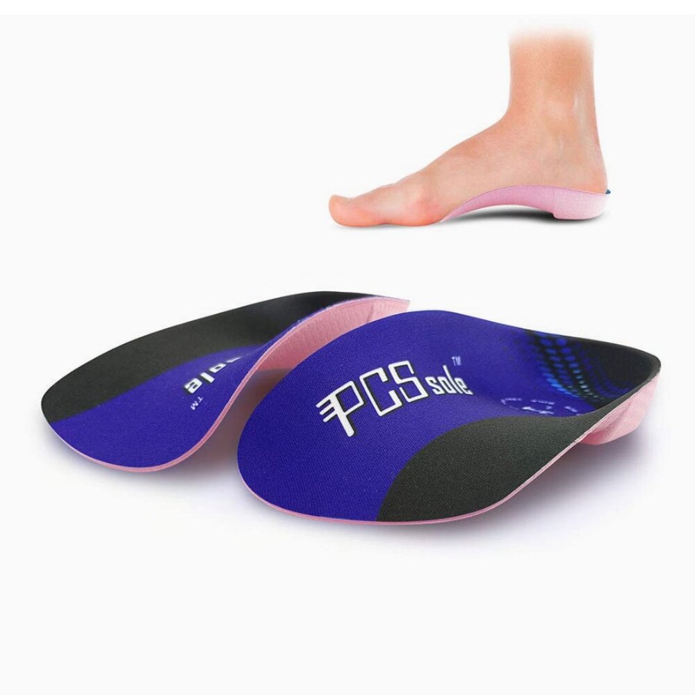 Pcsole's 3/4 Length Orthotic shoe insole high Arch Supports for planter